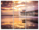 "Cocoa Beach Florida" Photo Metal Wall Art, 3 Panels, 36"x28"