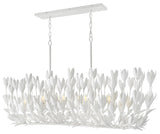 Flora LED Linear Pendant, Textured Plaster