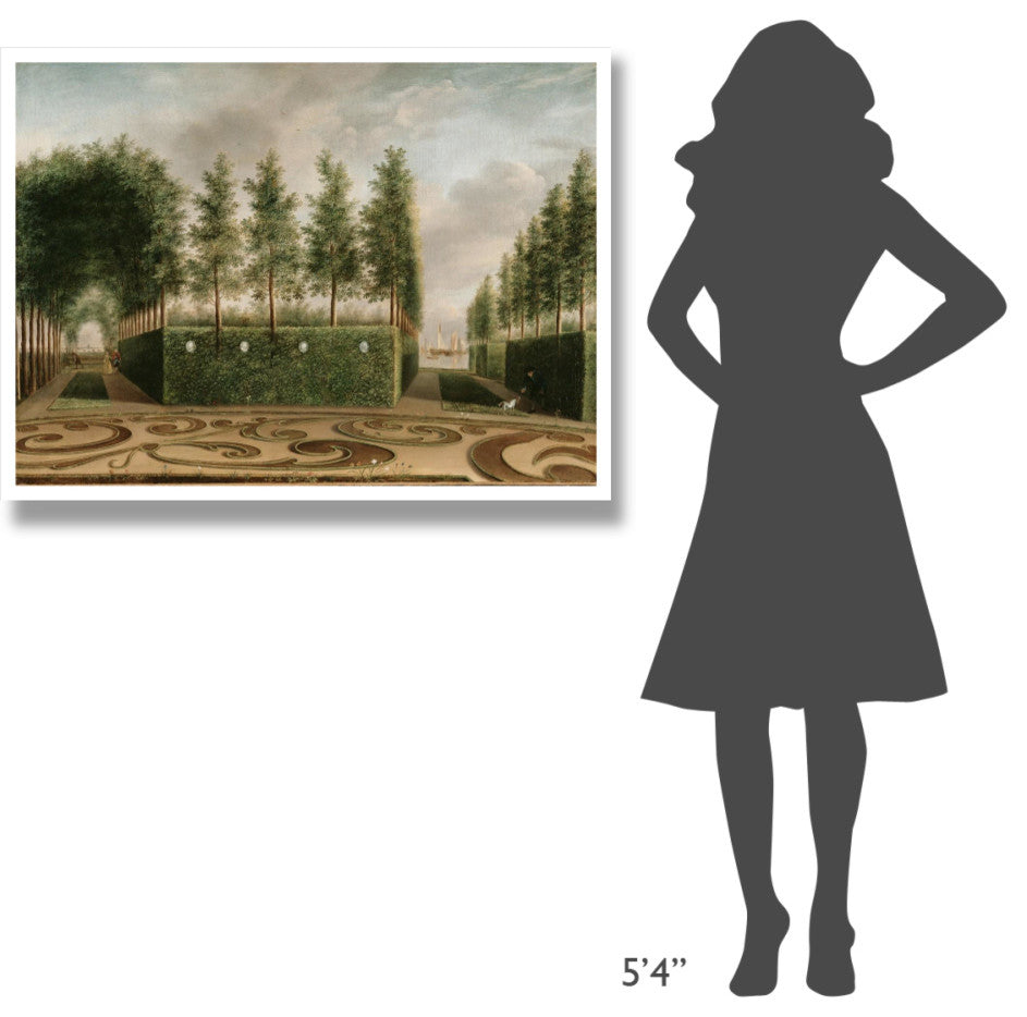 "A Formal Garden" Digital Paper Print by Johannes Janson, 42"x32"