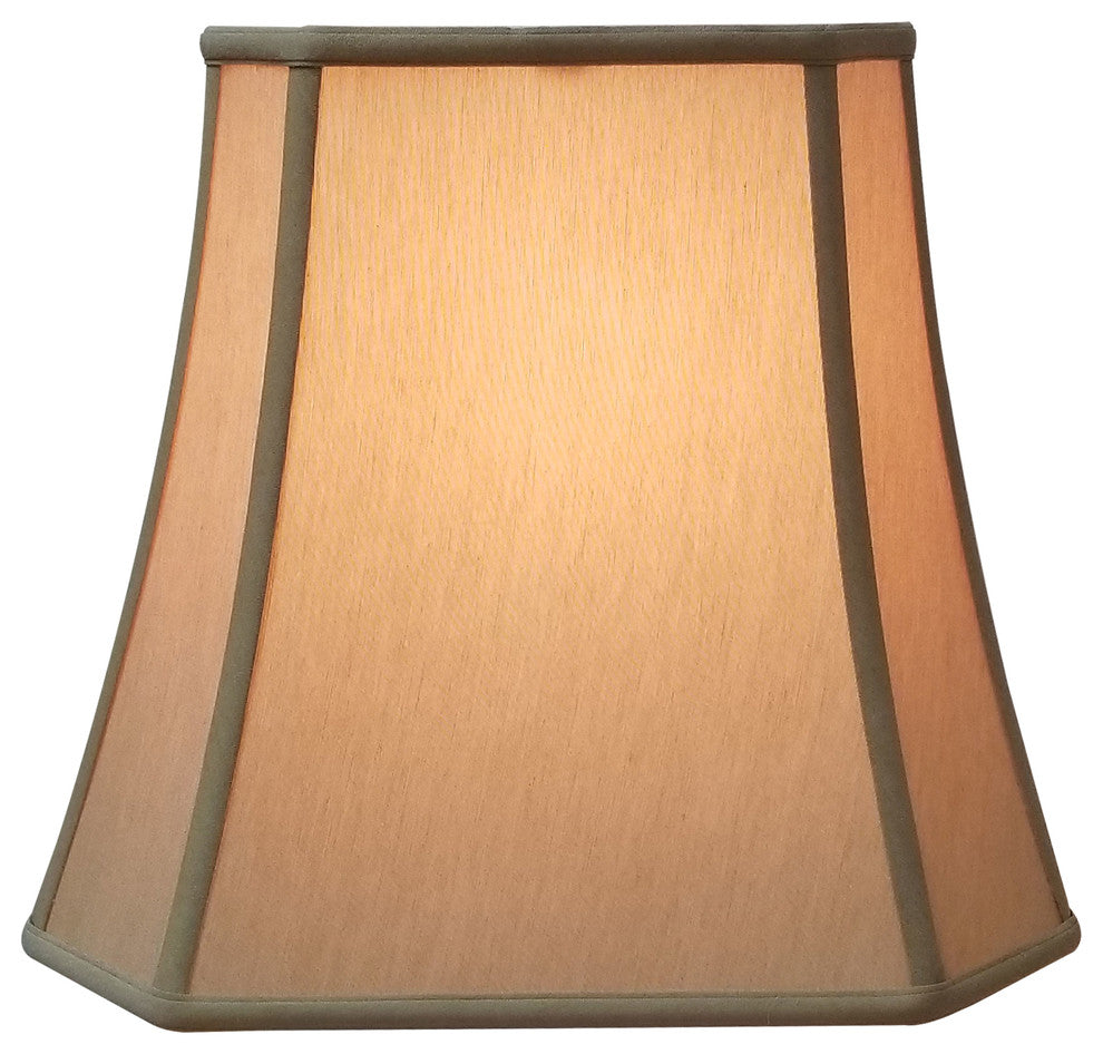 Royal Designs Square Cut Corner Basic Lampshade, Antique Gold, Antique Gold, 9x1