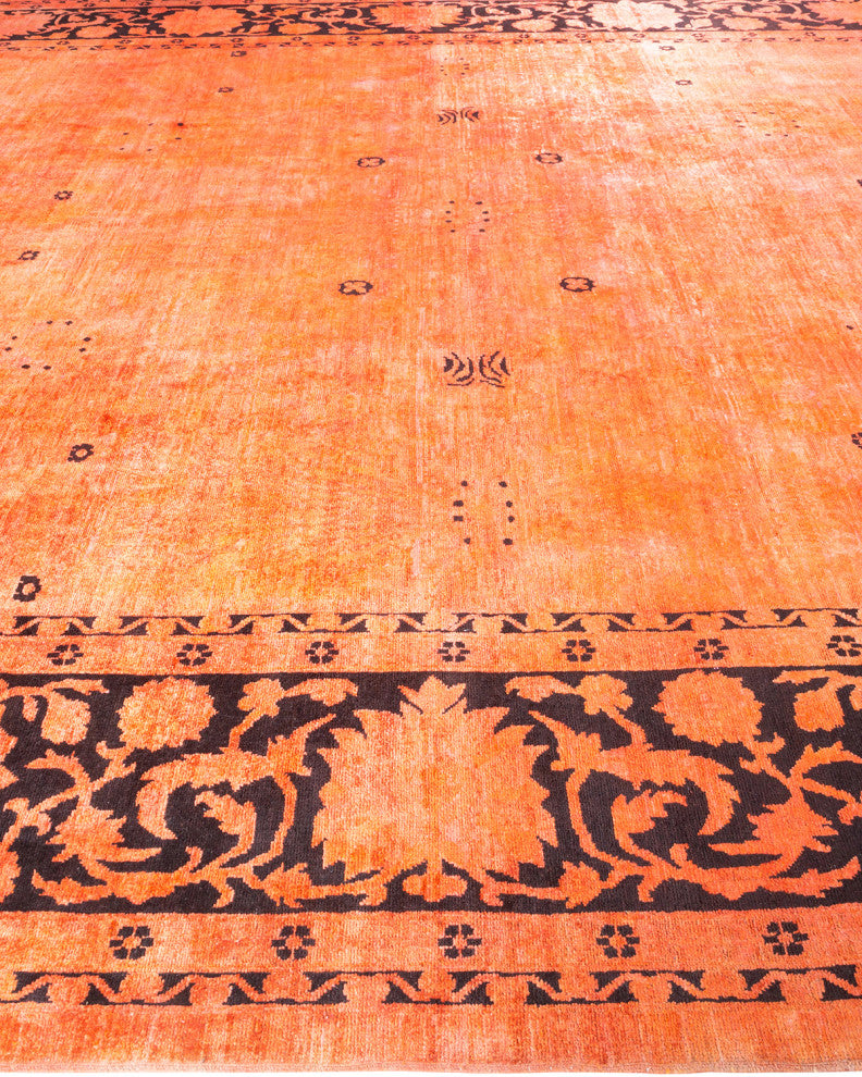Vibrance, One-of-a-Kind Hand-Knotted Area Rug  - Orange, 12'2"x17'5"