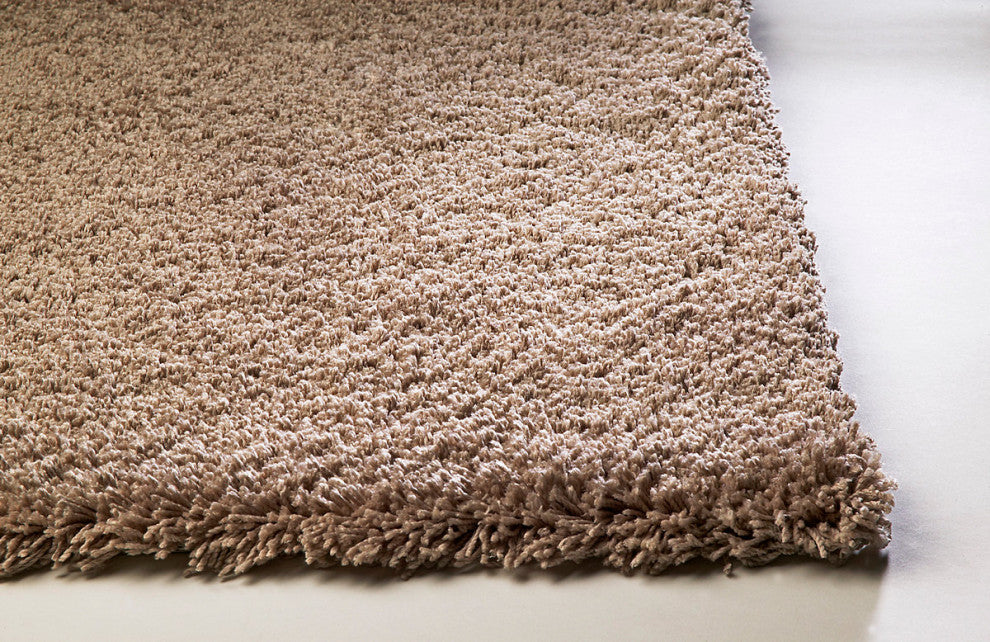KAS Bliss 1551 Beige Shag Area Rug, 8' x 11'