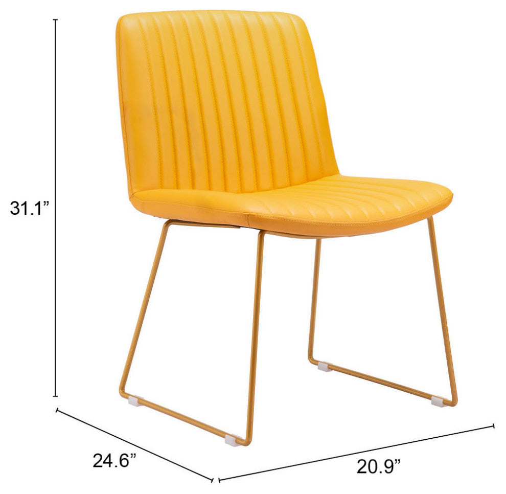 Joy Dining Chair, Set of 2 Yellow