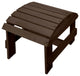 Patio Pine Ottoman, Dark Brown