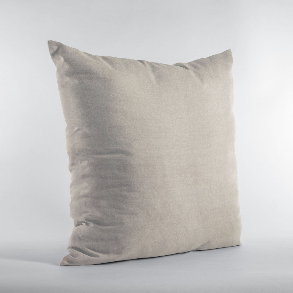 Blush Solid Shiny Velvet Luxury Throw Pillow, Double sided 16"x16"