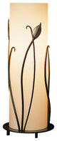 Forged Leaves Table Lamp, Natural Iron Finish, Opal Glass