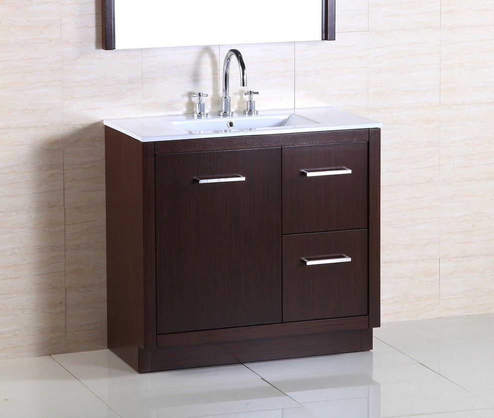 Single Sink Vanity, 36", Single Sink
