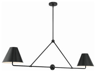 Xavier 4-Light Matte Black Chandelier