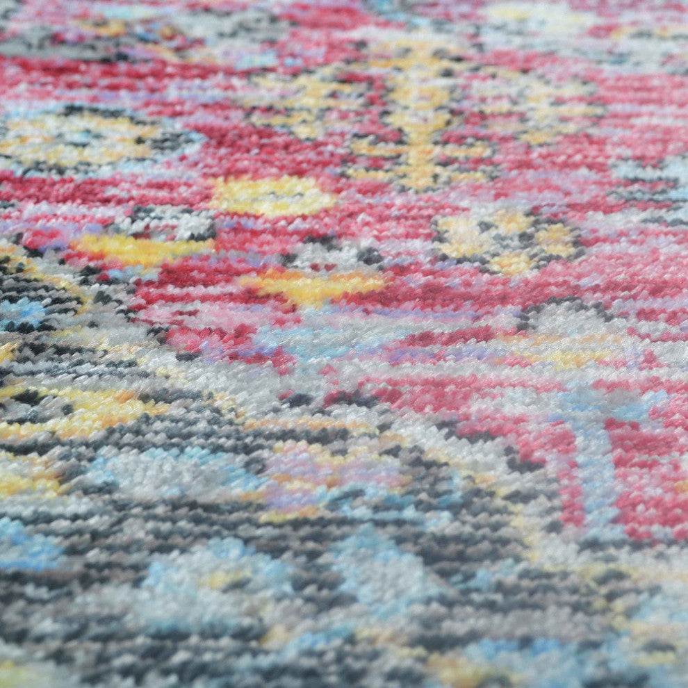 MACHINE MADE POLYESTER AREA RUGS  -Multicolor, Oriental ,Rugs for Living Room