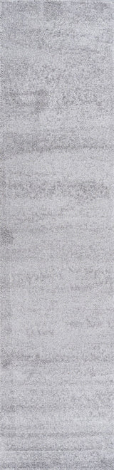 Haze Solid Low-Pile Light Gray 2 ft. x 16 ft. Runner Rug