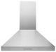 Hauslane | Chef Series Range Hood WM-530SS Pro European Style Kitchen Extractor, Matte Black, 36"