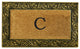 Prestige Gold Monogram Doormat 18"x30", Letter C