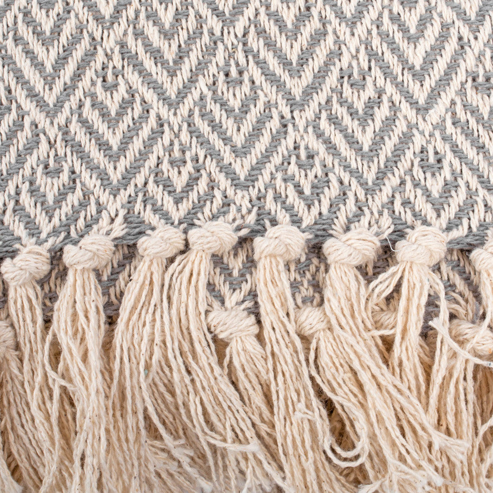 Gray Diamond Throw