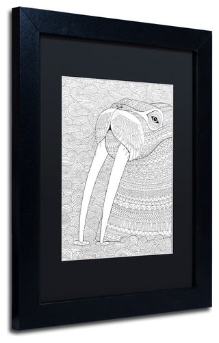 Hello Angel 'Animals 21' Art, Black Frame, 14"x11", Black Matte