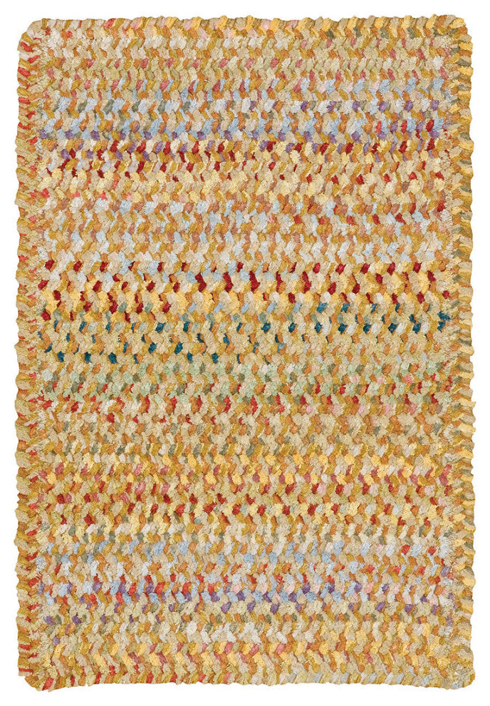 Capel Ocracoke Amber 0425_725 Braided Rugs - 5' X 8' Cross Sewn Rectangle