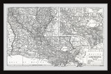 "Louisiana Plan" Framed Painting Print, 45x30
