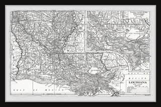 "Louisiana Plan" Framed Painting Print, 45x30