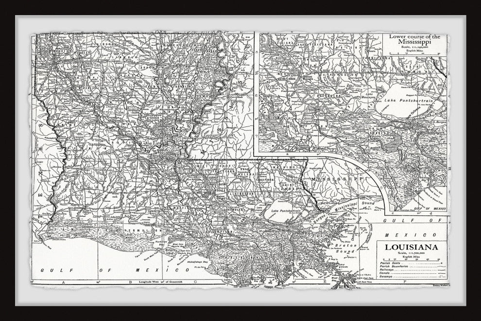 "Louisiana Plan" Framed Painting Print, 45x30
