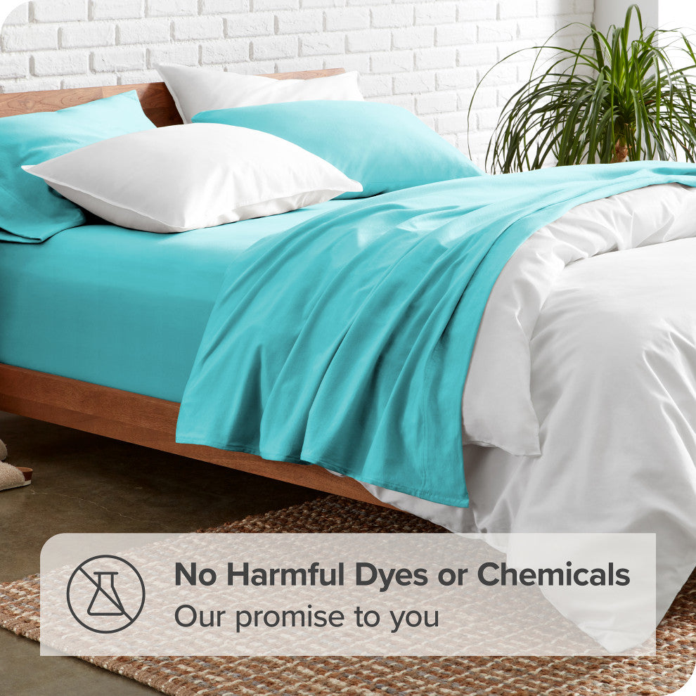 1800 Microfiber Sheet Set, Aqua, Full