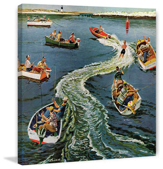 "Making a Wake" Art Print, 45x45 cm