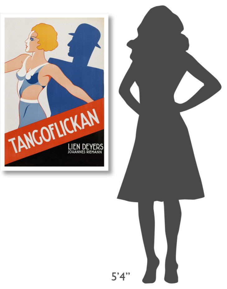 "Vintage Film Posters: Tango Movies "Tangoflickan" Print, 26"x38"