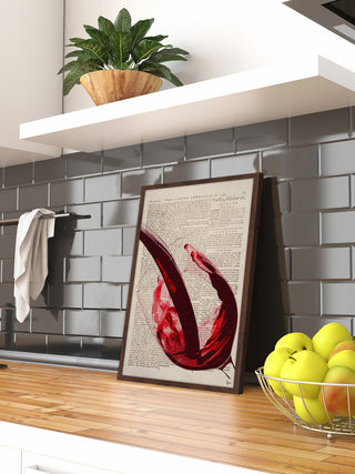 "Cabernet Sauvignon" Framed Painting Print, 24"x36"