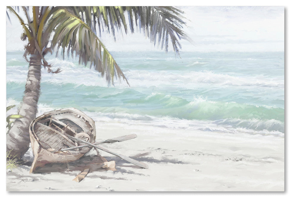 The Macneil Studio 'Boat on Beach' Canvas Art, 32"x22"