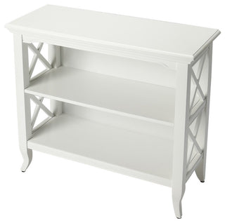 Butler Newport Low Bookcase, White