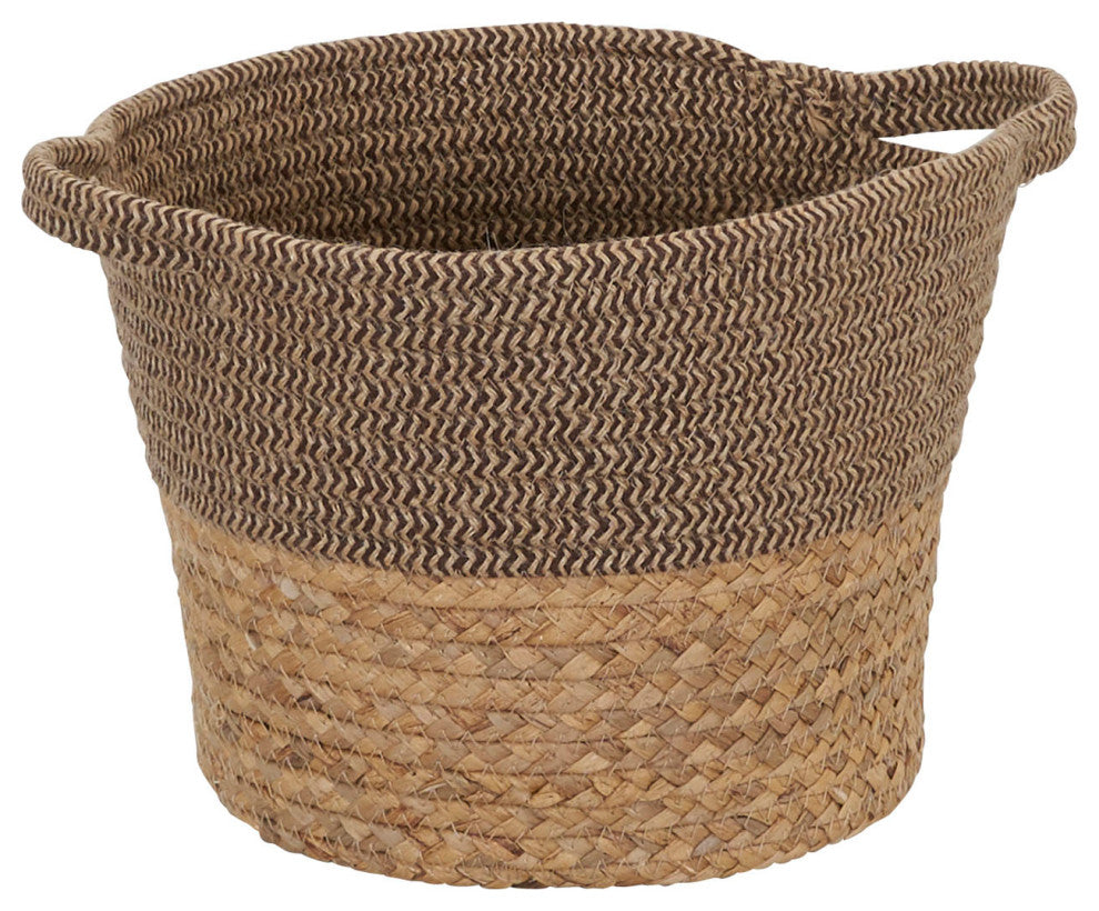 Corn and Hyacinth Wicker Basket