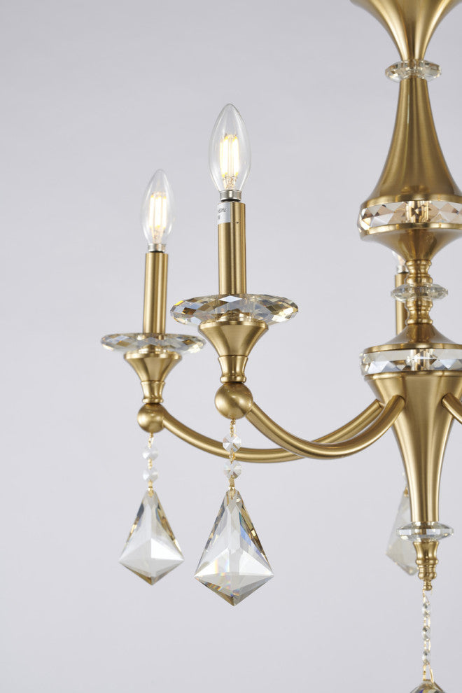 Bethel International LA44C23BR 5-Light Chandelier, Chrome