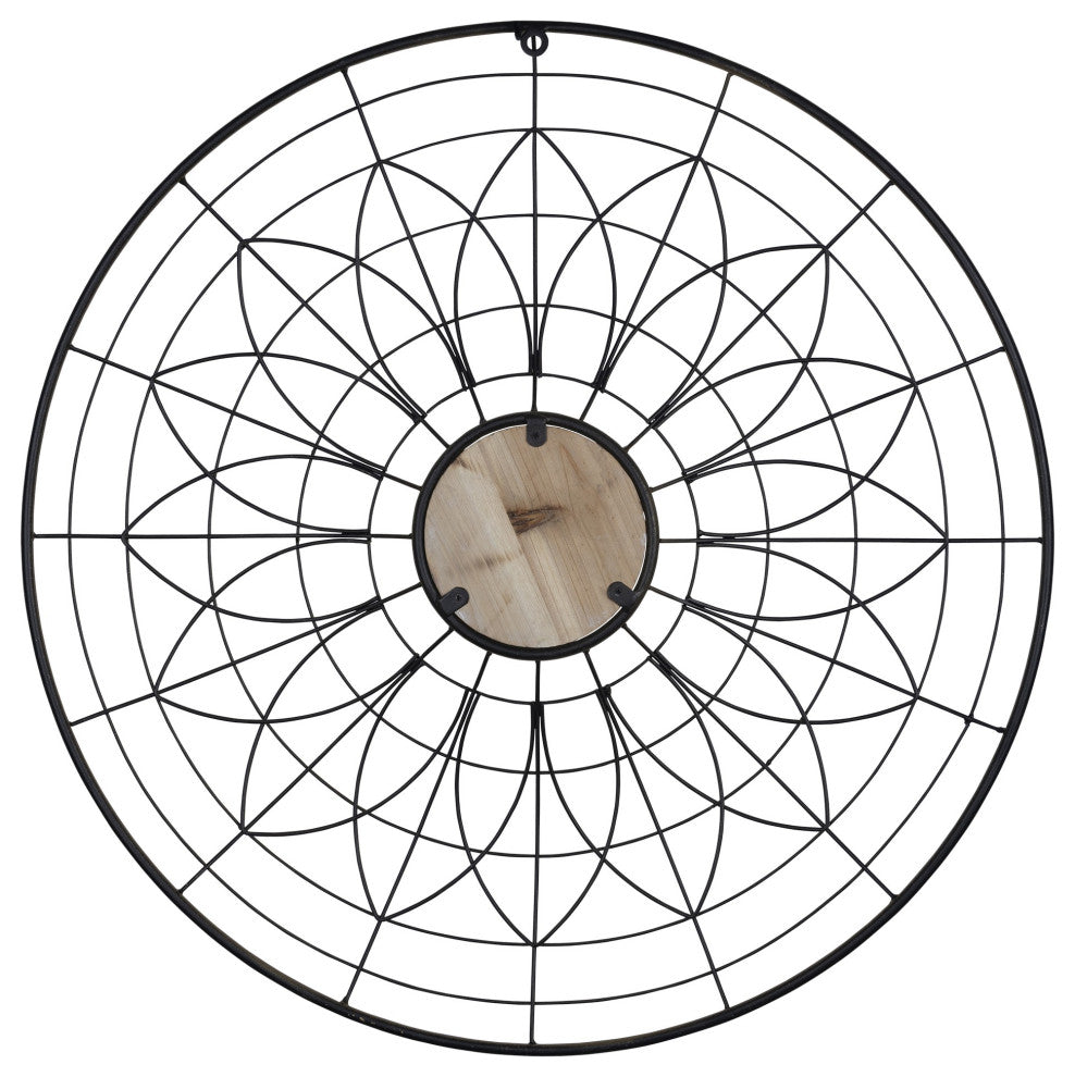 Bohemian Gold Wire Mandala Wall D"cor