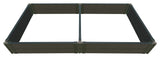 Weathered Wood Raised Garden Bed 4'x8'x16.5" 2" Profile