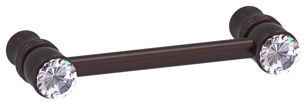 Carolina Crystal 3" Cabinet Pull, Antique Bronze