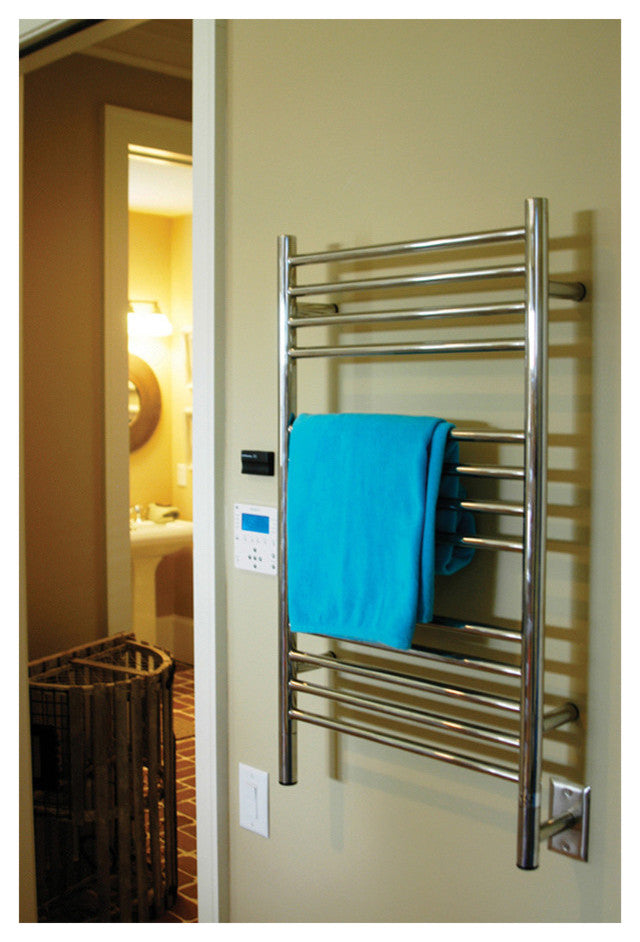 Jeeves C-Straight Towel Warmer, Polished