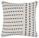 Kosas Home Kassia Embroidered 100% Linen 20ï¿½ Throw Pillow, Blue