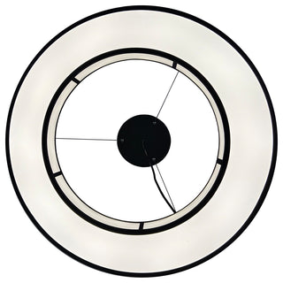 Chalim 72-Watt Integrated LED Black 32" Circular Chandelier