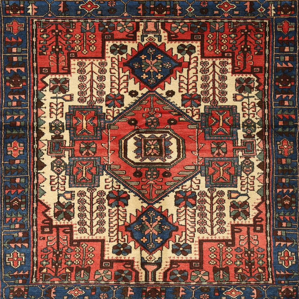 Ahgly Company Indoor Square Traditional Area Rugs, 5' Square