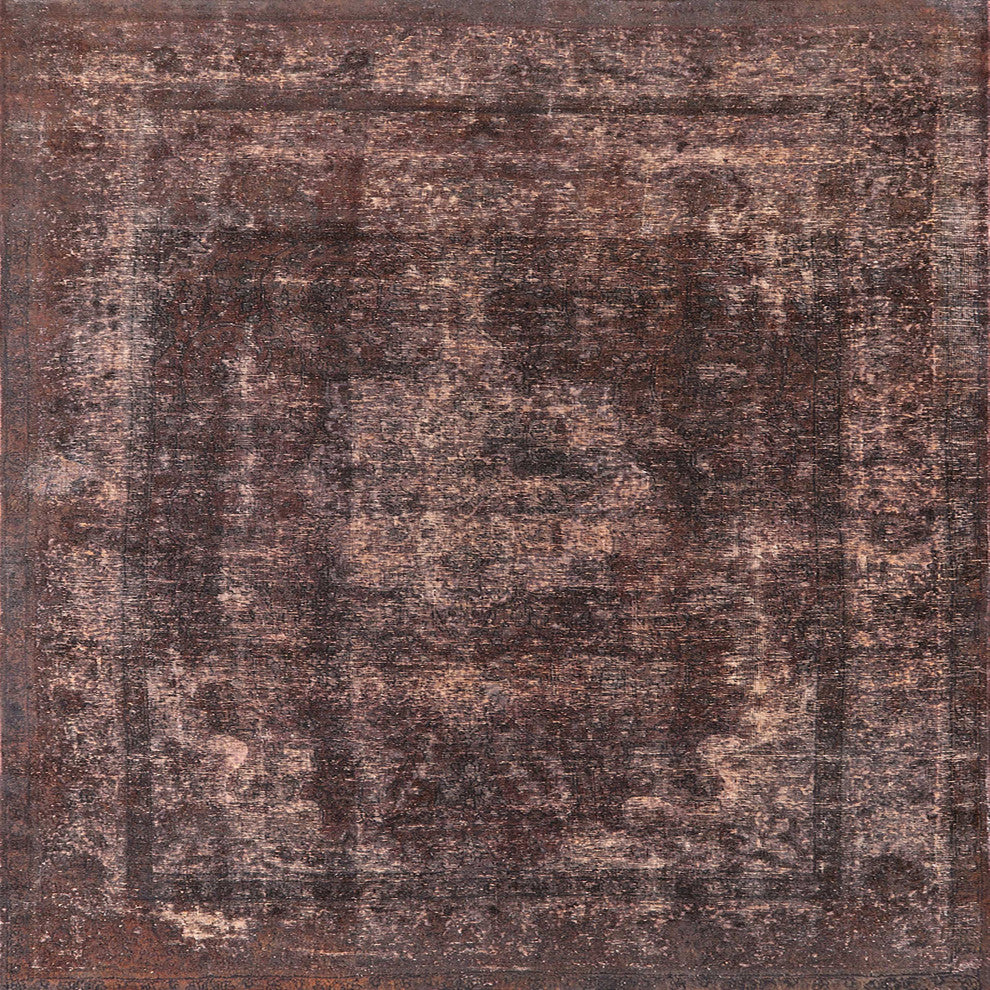 Ahgly Company Indoor Square Mid-Century Modern Area Rugs, 3' Square