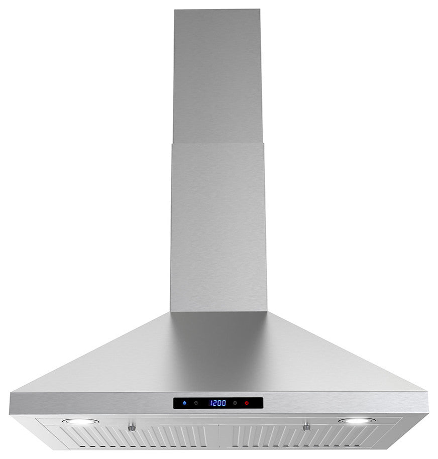 Streamline 30" Francesco Ducted Wall Mount Range Hood, Stainless Steel
