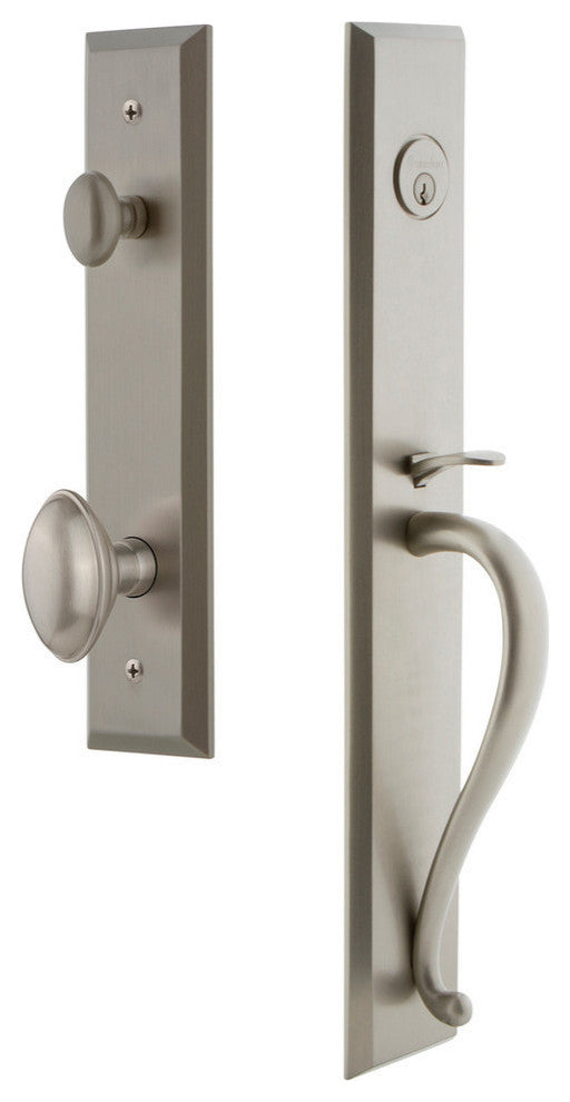 Fifth Avenue 1-Piece Dummy Handleset, S Grip and Eden Prairie Knob, 849453