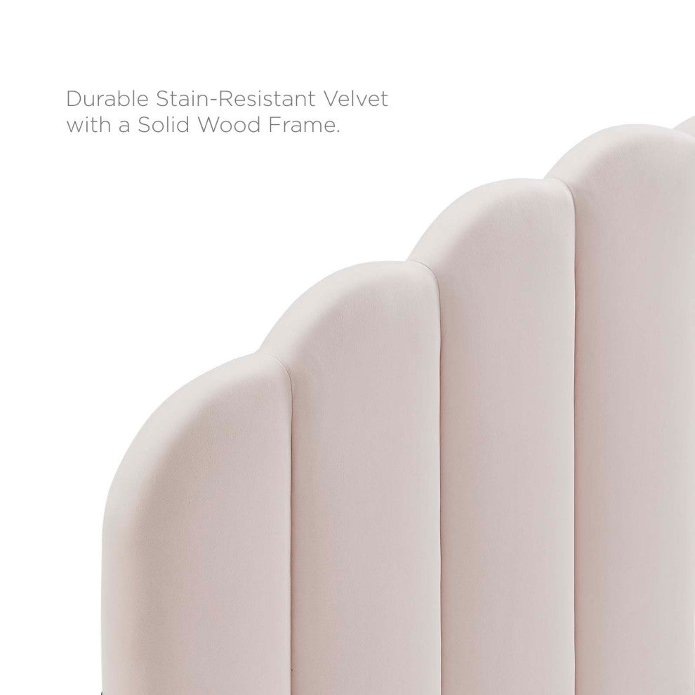 Veronique Full/Queen Performance Velvet Headboard-Pink
