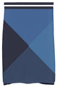 18"x30" Nautical Angles, Geometric Print Kitchen Towel, Navy Blue