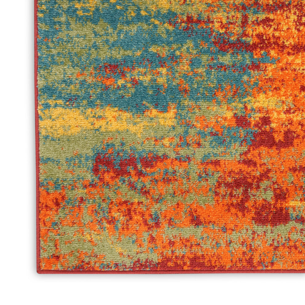 Nourison Essentials 5'' x 7'' Flame Modern Rug