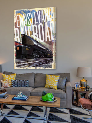 "Pennsylvania Railroad" Painting Print on Wrapped Canvas