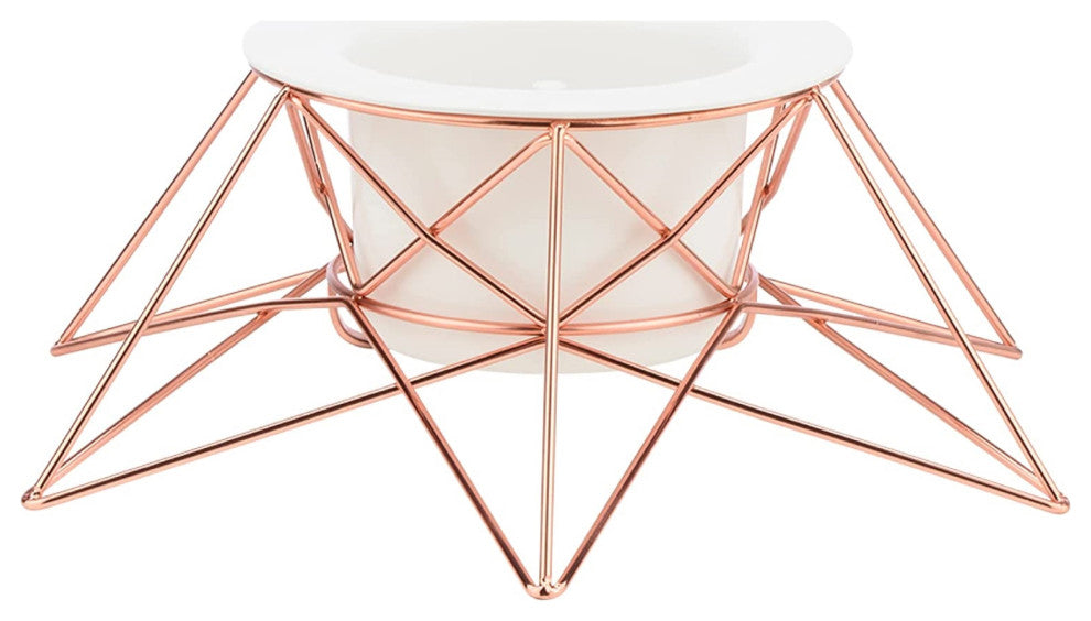 Tree Nest Medium Halo Christmas Tree Stand for Real Trees, Rose Gold