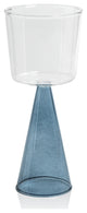 Viterbo Wine White Wine Glasses, Set of 4, Blue