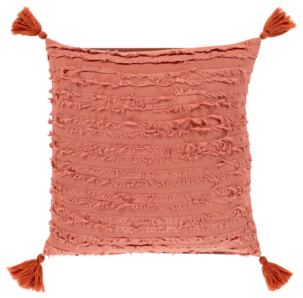 Surya Sereno SEN-002 20"x20" Pillow Cover, Clay