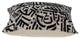 Black and White Abstract Velvet Throw Pillow