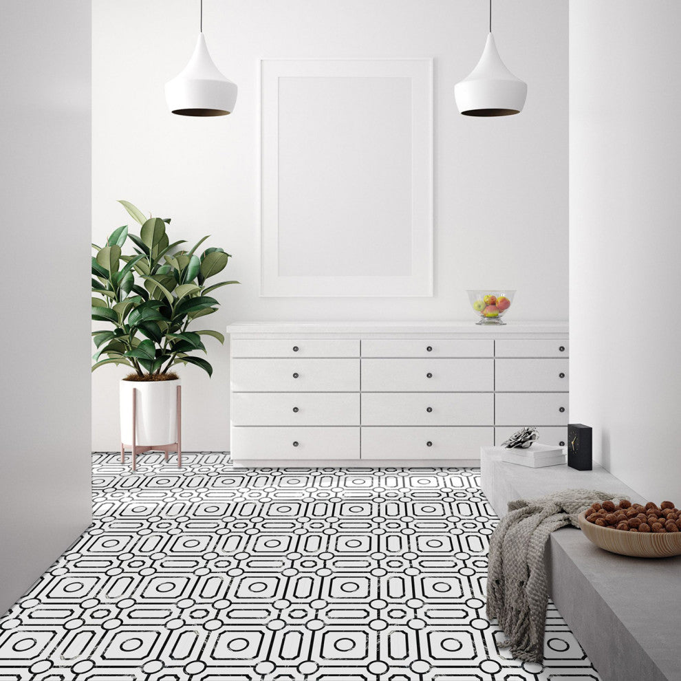Achim Home Furnishing Retro 12" x 12" Self Adhesive Floor Tiles Carrera 20 Tile