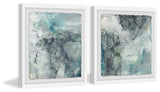 Cloudy Marble Diptych, Set of 2, 12x12 Panels